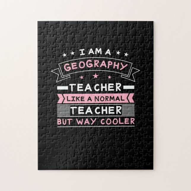 I Am A Geography Teacher Jigsaw Puzzle (Vertical)