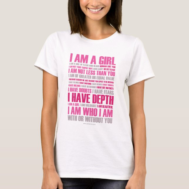 I am a Girl T-Shirt (Front)