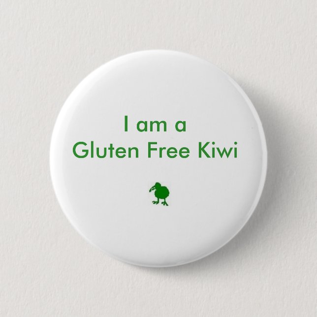 I Am A Gluten Free Kiwi Badge (Front)