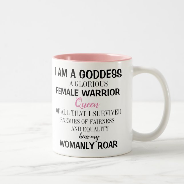 I am a Goddess Two-Tone Coffee Mug (Right)