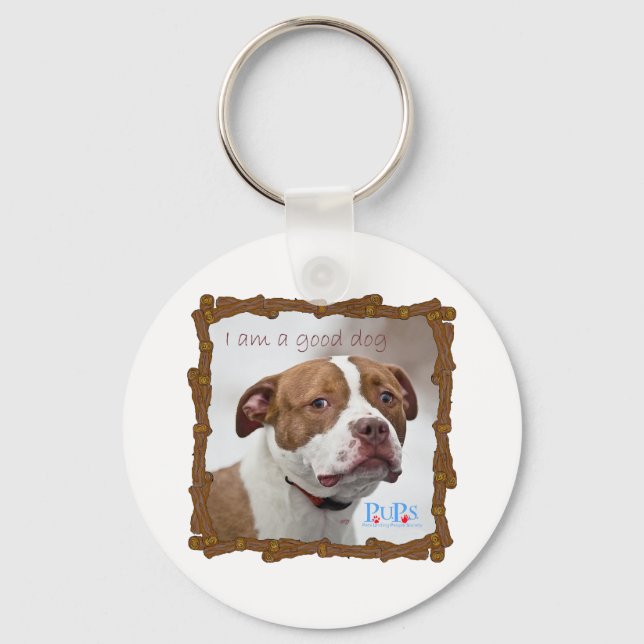 I am a Good Dog Key Ring (Front)