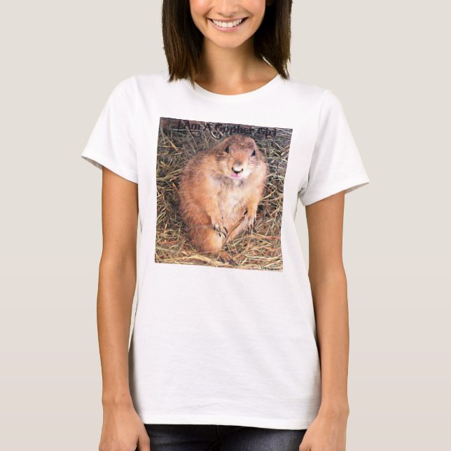 I Am A Gopher Girl Women's Basic Tank Tee (Front)