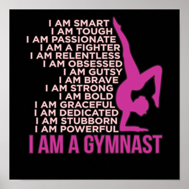 I Am A Gymnast Gymnastics Gymnastic Sports Lover G Poster (Front)