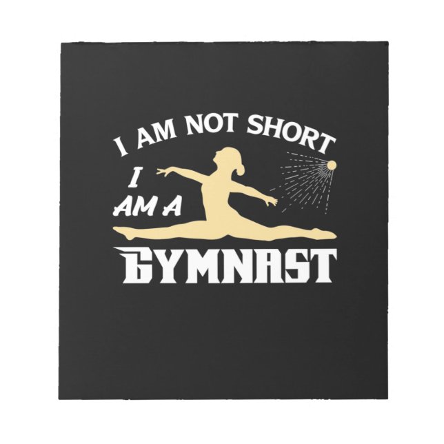 I Am A Gymnast Notepad (Front)