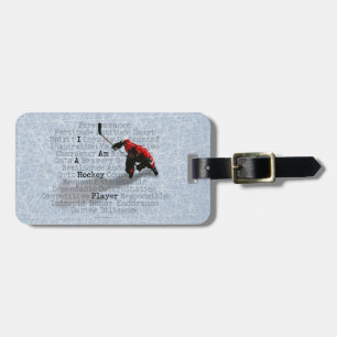 I am a Hockey Player Luggage Tag