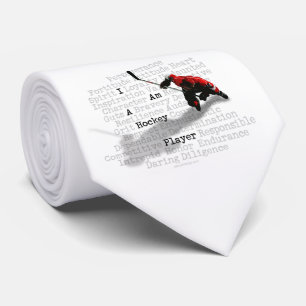 I Am A Hockey Player tie