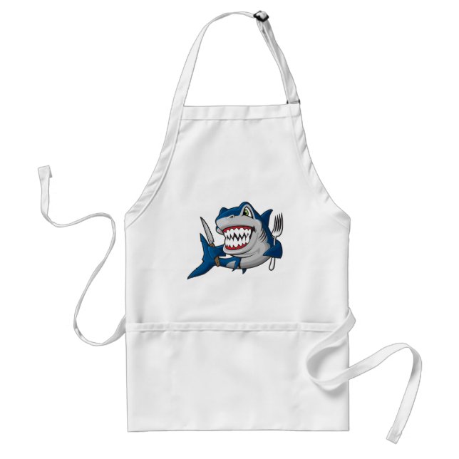 I Am A Hungry Shark Standard Apron (Front)