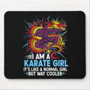 I Am A Karate Girl Quote For Girls 3 Mouse Pad