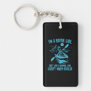 I Am A Kayak Girl Key Ring