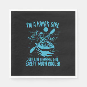 I Am A Kayak Girl Napkin