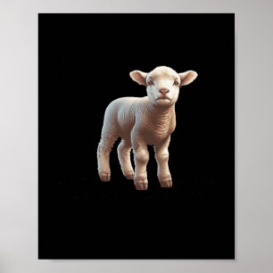 I Am A Lamb My Life S To Me Vegan Sticker Poster