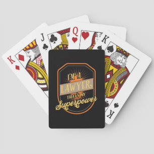 I Am A Lawyer Playing Cards
