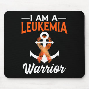 I Am A Leukaemia Warrior Blood Cancer Anchored Ora Mouse Pad