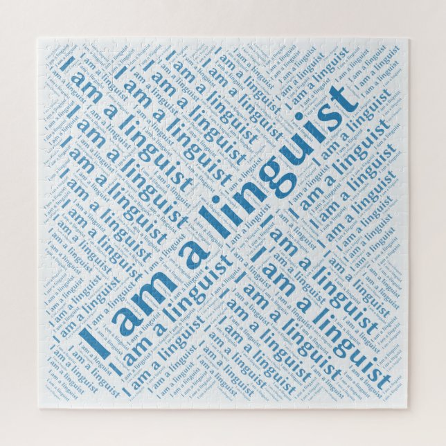 I am a linguist jigsaw puzzle (Vertical)
