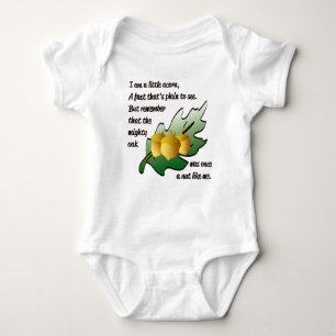 "I am a little acorn" poem Baby Bodysuit