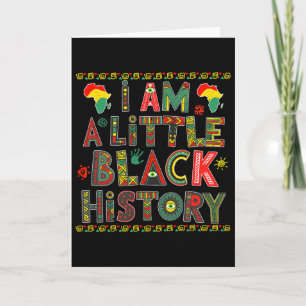 I Am A Little Black History Month Equality Kids Bo Card
