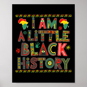I Am A Little Black History Month Equality Kids Bo Poster