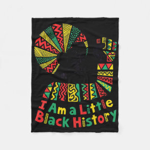 I Am A Little Black History Toddler Juneteenth By Fleece Blanket