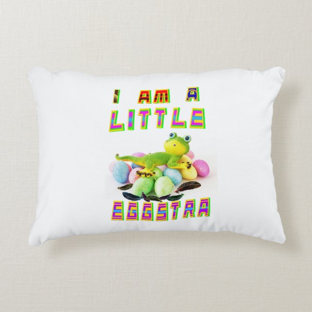I Am A Little Eggstra Decorative Cushion (Front)
