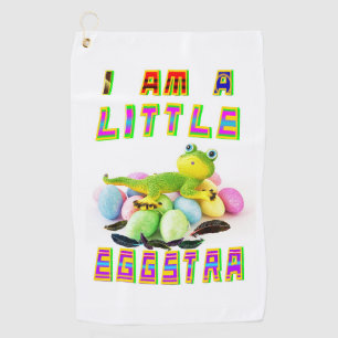 I Am A Little Eggstra Golf Towel