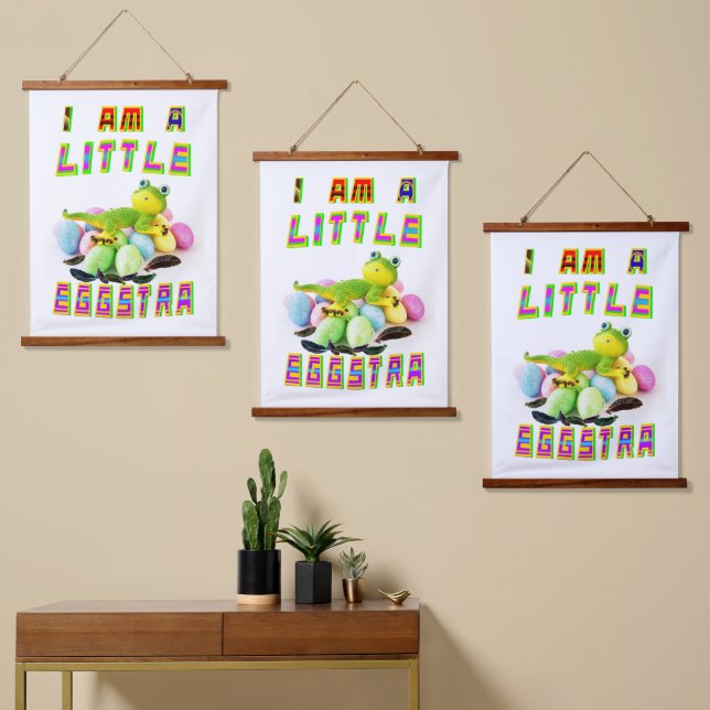 I Am A Little Eggstra Hanging Tapestry (Asymmetrical)