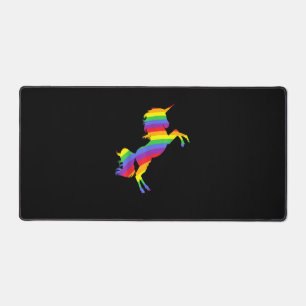 I Am A Magic! Rainbow Unicorn Color Wonder T-Shirt Desk Mat
