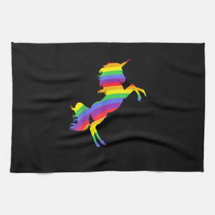 I Am A Magic! Rainbow Unicorn Color Wonder T-Shirt Tea Towel