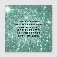 I Am a Magnet For Wealth Affirmation Sticker