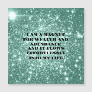 I Am a Magnet For Wealth Affirmation Sticker