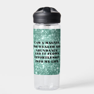 I Am a Magnet For Wealth Affirmation Water Bottle