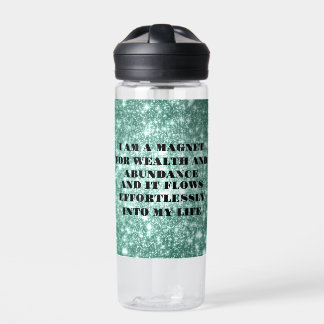 I Am a Magnet For Wealth Affirmation Water Bottle