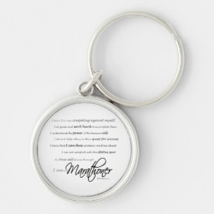 I Am a Marathoner Key Ring