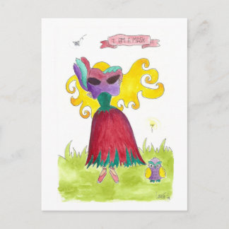 I am a Mask Postcard
