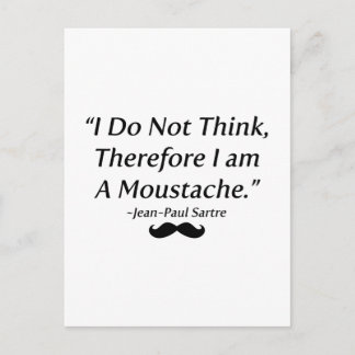 I Am A Moustache Postcard