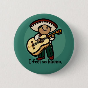 I am a music man. 6 cm round badge