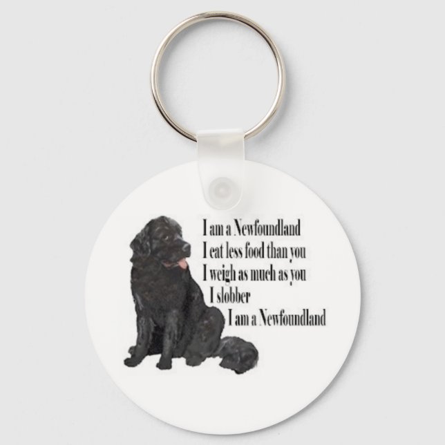 I am a Newfoundland Key Ring (Front)