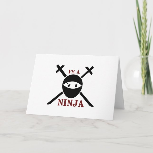 I Am A Ninja Card (Front)