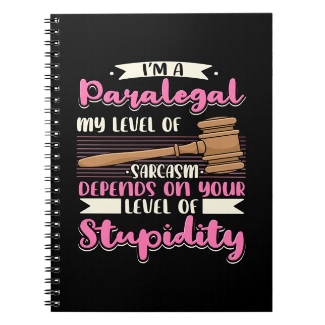 I Am A Paralegal Notebook (Front)