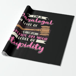 I Am A Paralegal Wrapping Paper