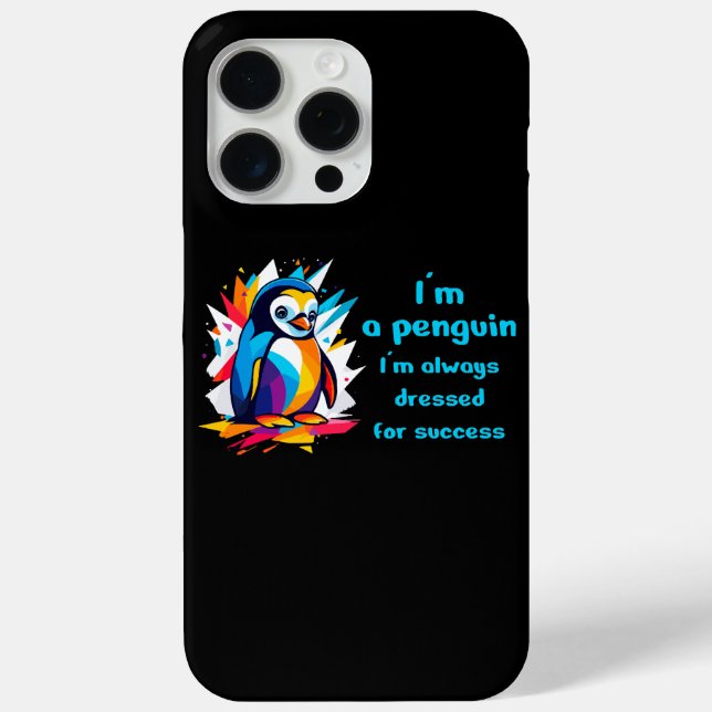 I am a penguin dressed for success  Case-Mate iPhone case (Back)