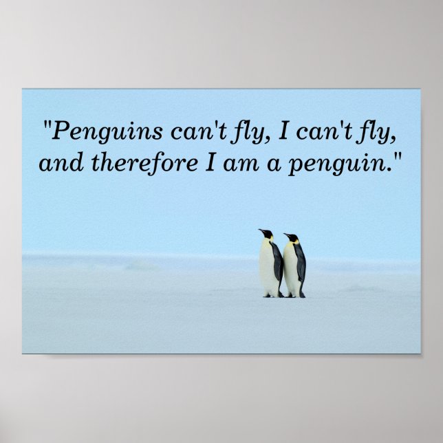 I Am A Penguin Poster (Front)
