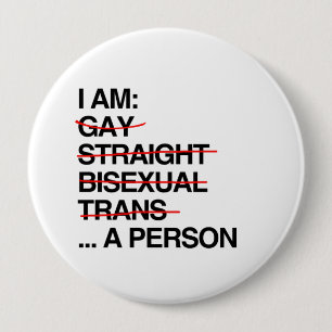 I AM A PERSON 10 CM ROUND BADGE