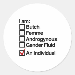 I am a Person (Behaviour) Classic Round Sticker