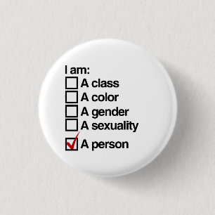 I am a person (class) 3 cm round badge