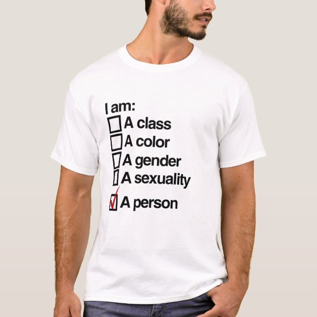 I am a person (class) T-Shirt (Front)