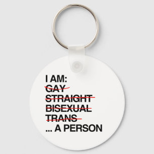 I AM A PERSON KEY RING