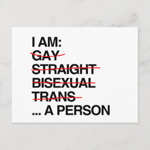 I AM A PERSON POSTCARD