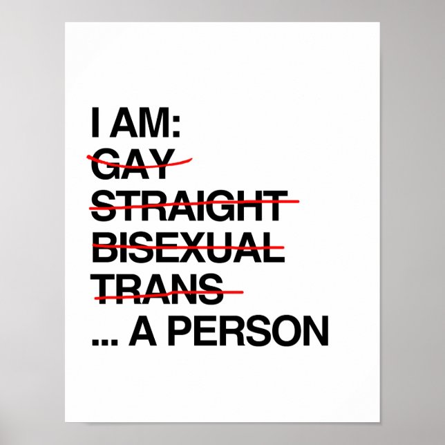 I AM A PERSON POSTER (Front)