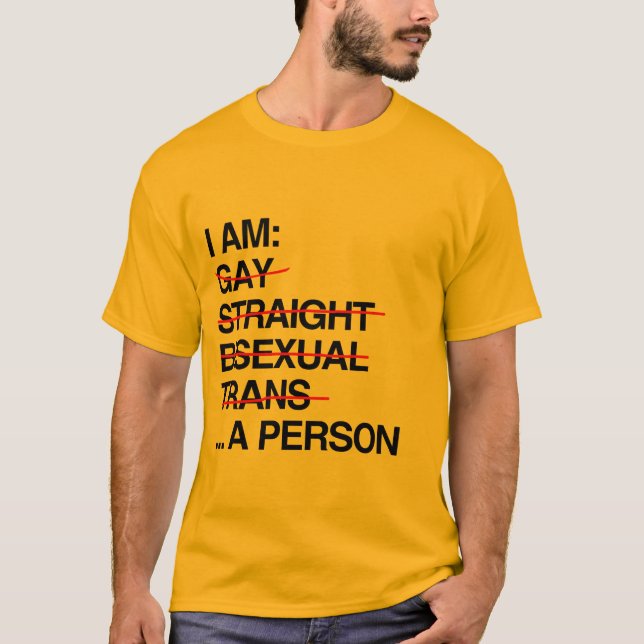 I AM A PERSON T-Shirt (Front)