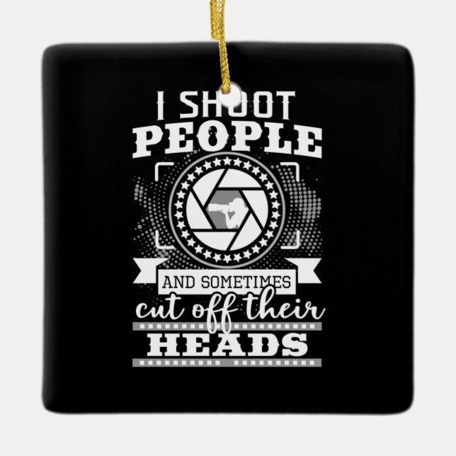 I Am A Photographer Ceramic Ornament (Front)